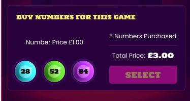 buy numbers for this game